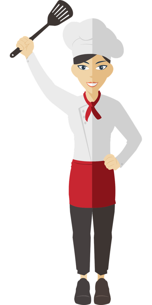 cartoon, chef, comic